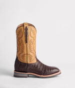 lucchese bootmake Rowdy Caiman Boot - Chocolate