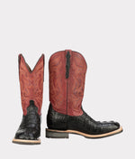 Lucchese Bootmake Rowdy Hornback Caiman Boot - Black
