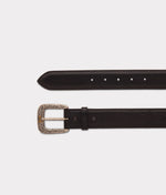 Lucchese Bootmake Smooth Baby Buffalo Belt - Black