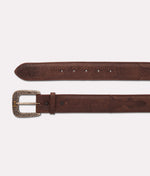 Lucchese Bootmake Smooth Goat Belt - Chocolate