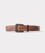 lucchese bootmake Smooth Mad Dog Goat Belt - Tan