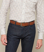 Lucchese Bootmake Smooth Ranch Hand Belt - Tan