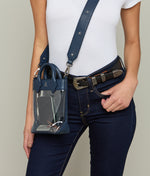 Lucchese Bootmake Star Handbag Strap - Navy