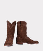 Lucchese Bootmake Sunset Suede Boot - Chocolate