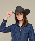 Lucchese Bootmake The Alamo Cowboy Hat - Steel Grey