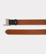 Lucchese Bootmake Women's Mirrored L Belt - Black