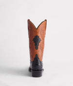 Lucchese Bootmake Randall Boot - Black + Cognac Cowboy Boots
