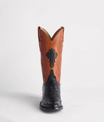 Lucchese Bootmake Randall Boot - Black + Cognac Cowboy Boots