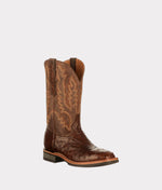 Lucchese Bootmake Rowdy Ostrich Boot - Antique Chocolate