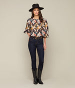 Lucchese Bootmake Smooth Goat Tapered Belt - Black Cherry