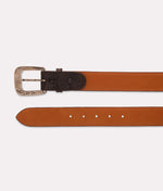 Lucchese Bootmake Ultra Belly Caiman Belt - Chocolate