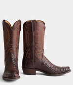 Lucchese Bootmake Walter Boot - Barrel Brown + Chocolate