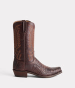 lucchese bootmake Walter Boot - Barrel Brown + Chocolate