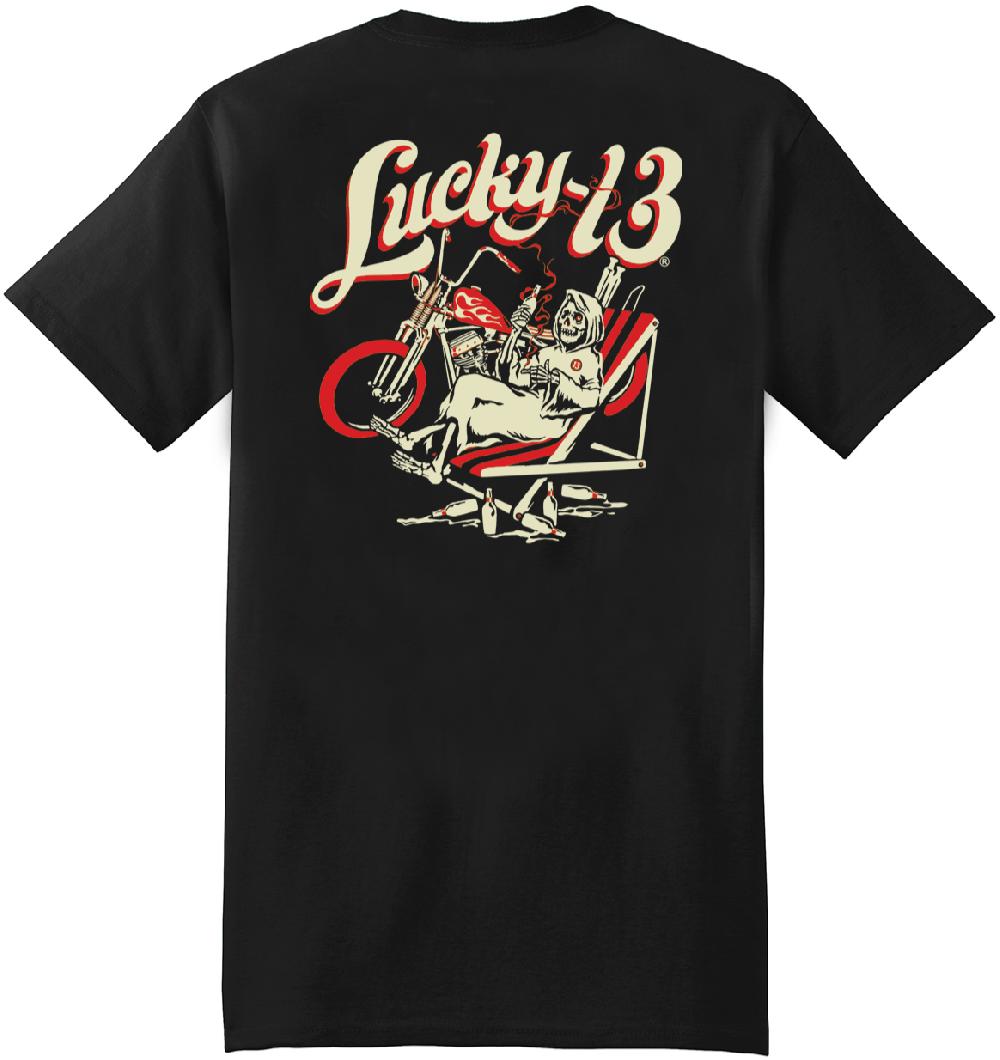 lucky 13 ALOHA F**KERS classic fit short sleeve t-shirt Black – Lucky13apparel