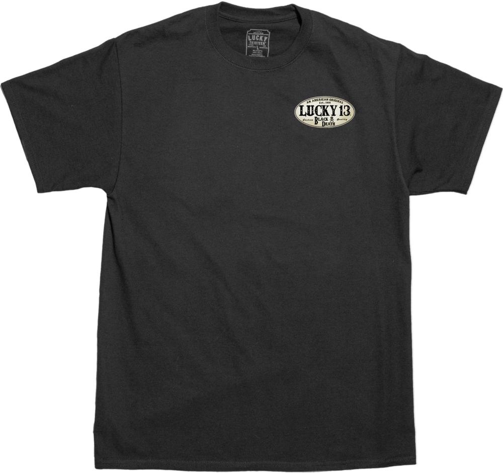 Lucky 13 American Original Mens Short Sleeve Tee Shirt By Lucky 13 Black – Lucky13apparel