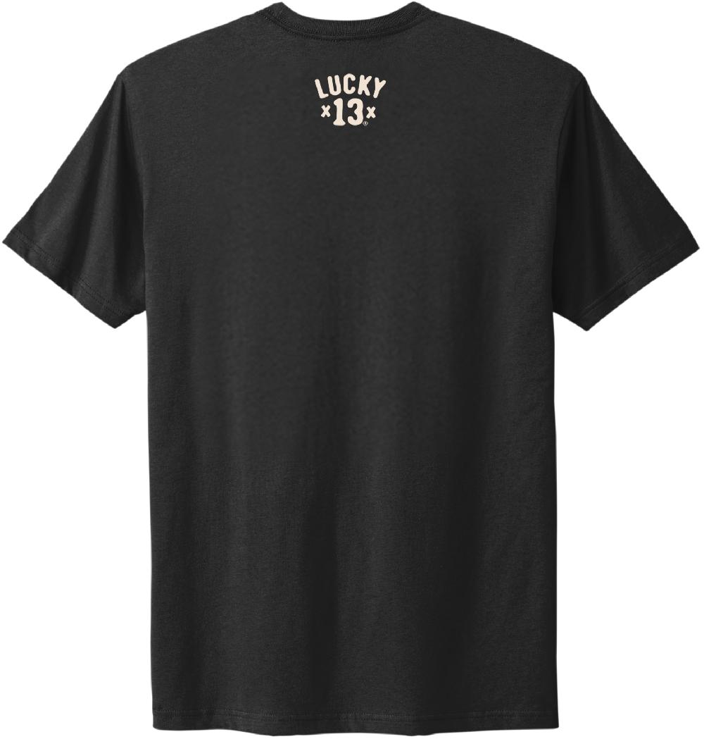 Lucky 13 BAT CAT Casual Fit Short Sleeve T-shirt Jet Black – Lucky13apparel