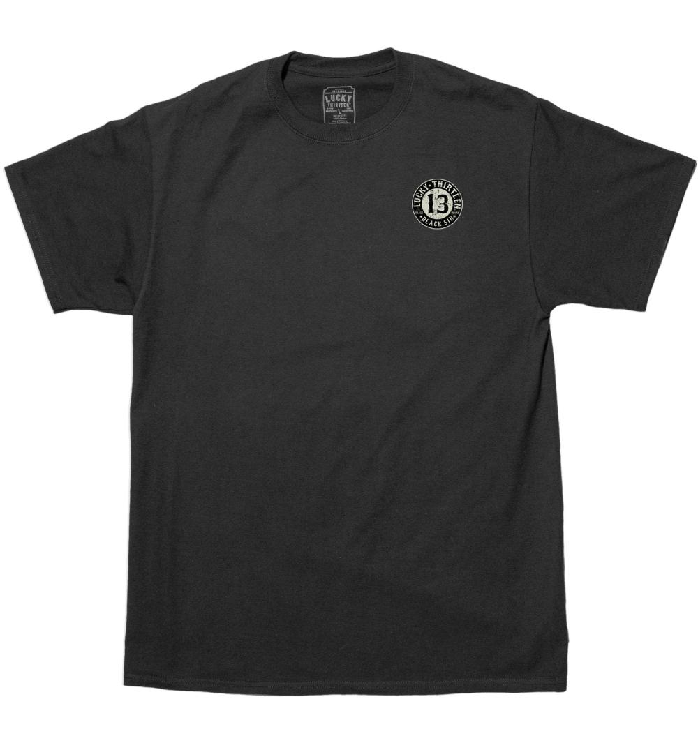 Lucky 13 Black Sin Mens Short Sleeve Tee Shirt By Lucky 13 Black – Lucky13apparel
