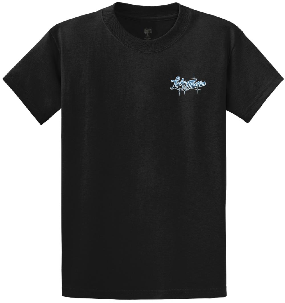 Lucky 13 BLUE SENSATION Classic Fit Short Sleeve T-shirt Black – Lucky13apparel