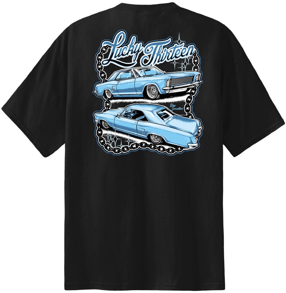 lucky 13 BLUE SENSATION classic fit short sleeve t-shirt Black – Lucky13apparel