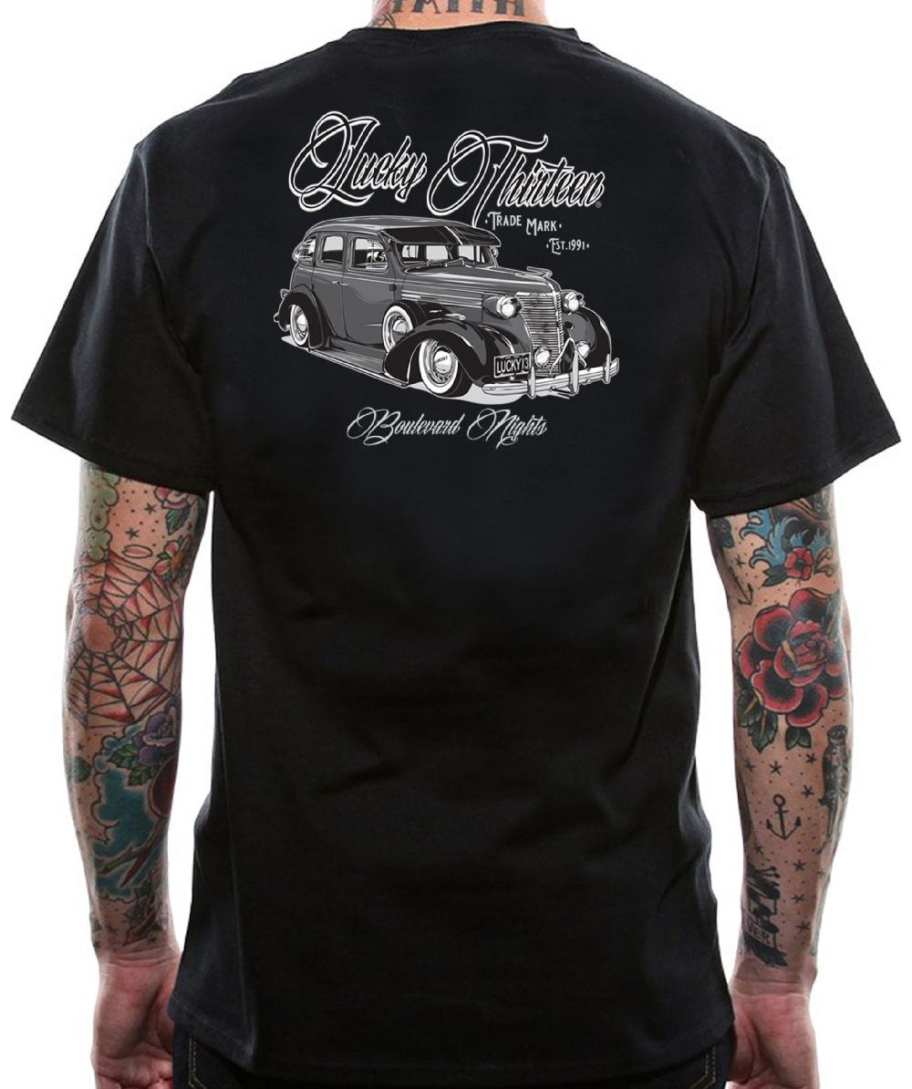 Lucky 13 BOMBER Classic Fit Short Sleeve T-shirt Black – Lucky13apparel