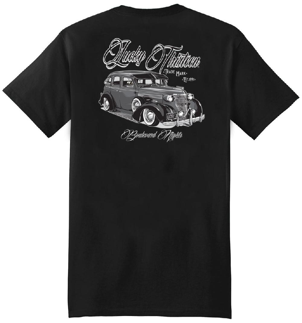 lucky 13 BOMBER classic fit short sleeve t-shirt Black – Lucky13apparel