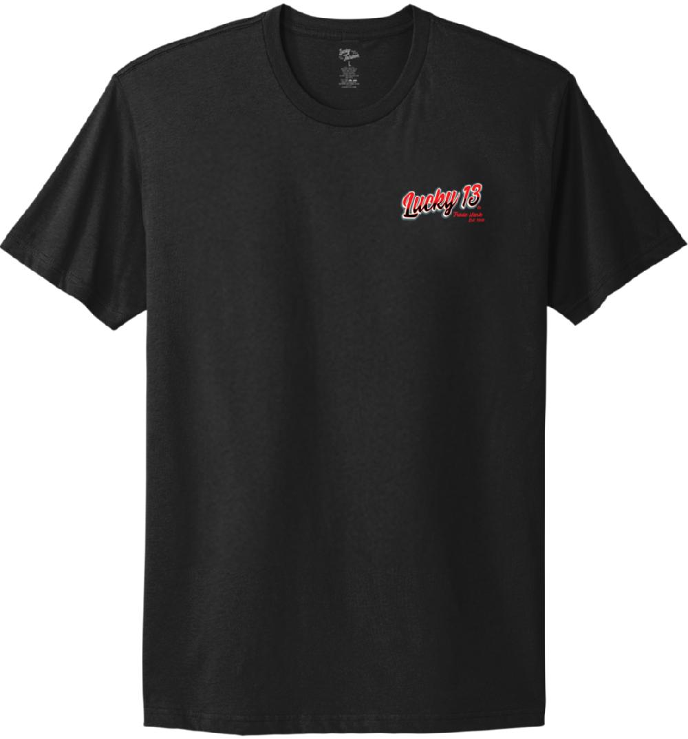 Lucky 13 BOULEVARD Casual Fit Short Sleeve T-shirt Jet Black – Lucky13apparel