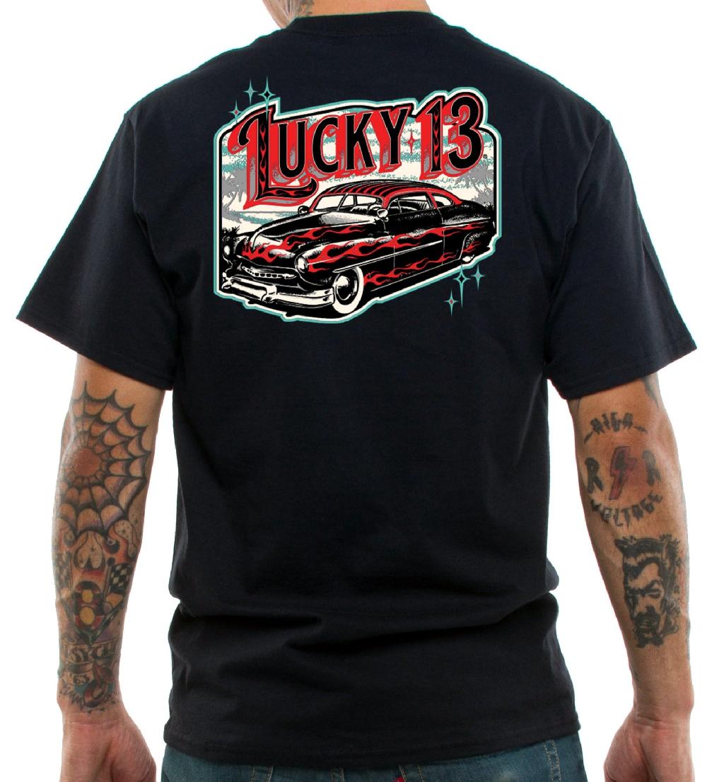 Lucky 13 COASTAL CRUISE Classic Fit Short Sleeve T-shirt Black – Lucky13apparel