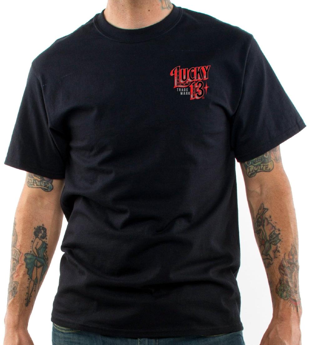 Lucky 13 COASTAL CRUISE Classic Fit Short Sleeve T-shirt Black – Lucky13apparel