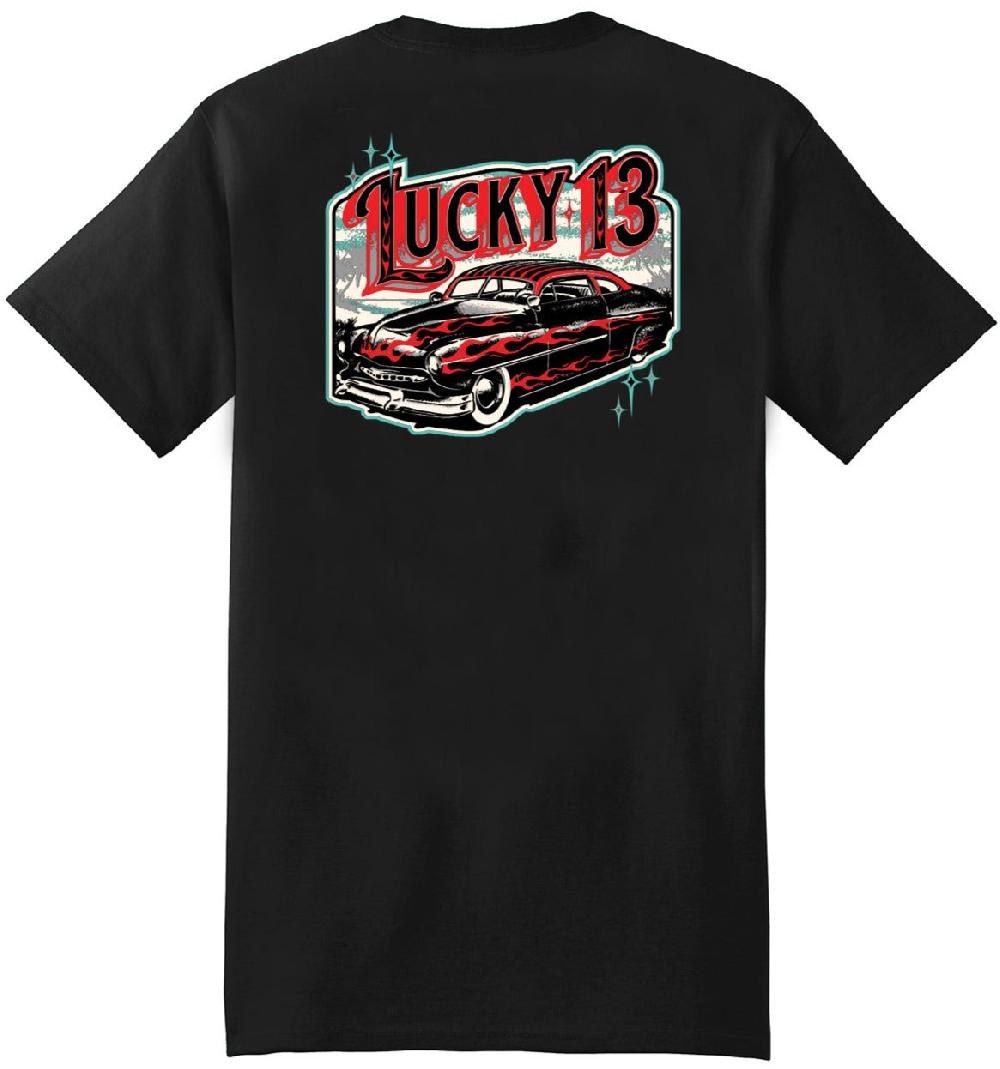 lucky 13 COASTAL CRUISE classic fit short sleeve t-shirt Black – Lucky13apparel