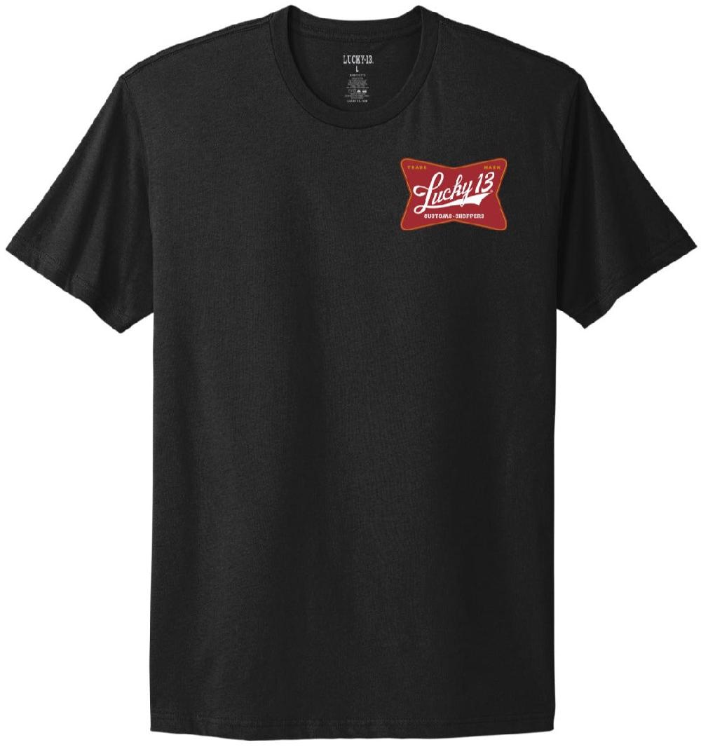 Lucky 13 CUSTOM LIFE Mens Comfort Tee Black – Lucky13apparel