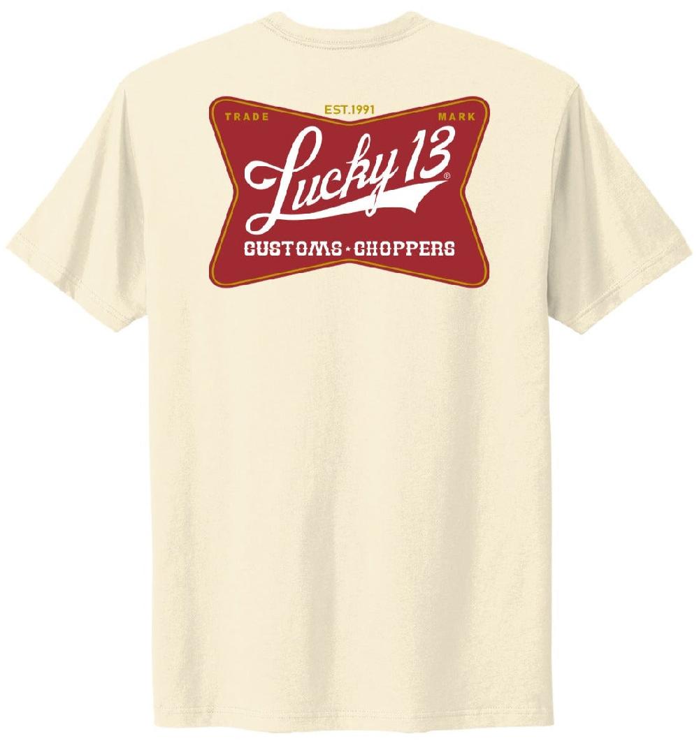 lucky 13 CUSTOM LIFE mens comfort tee Natural – Lucky13apparel lucky 13 CUSTOM LIFE mens comfort tee Natural – Lucky13apparel