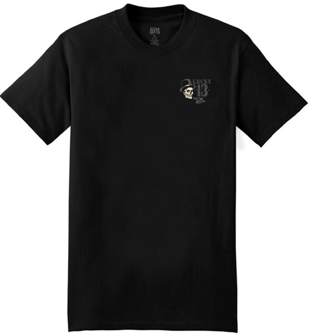 Lucky 13 DEAD RANCH Mens Short Sleeve Tee Shirt By Lucky 13 Black – Lucky13apparel