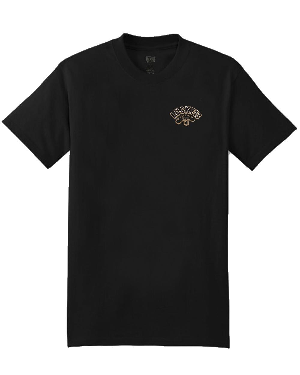 Lucky 13 DIAMOND BACK Classic Fit Short Sleeve T-shirt Black – Lucky13apparel