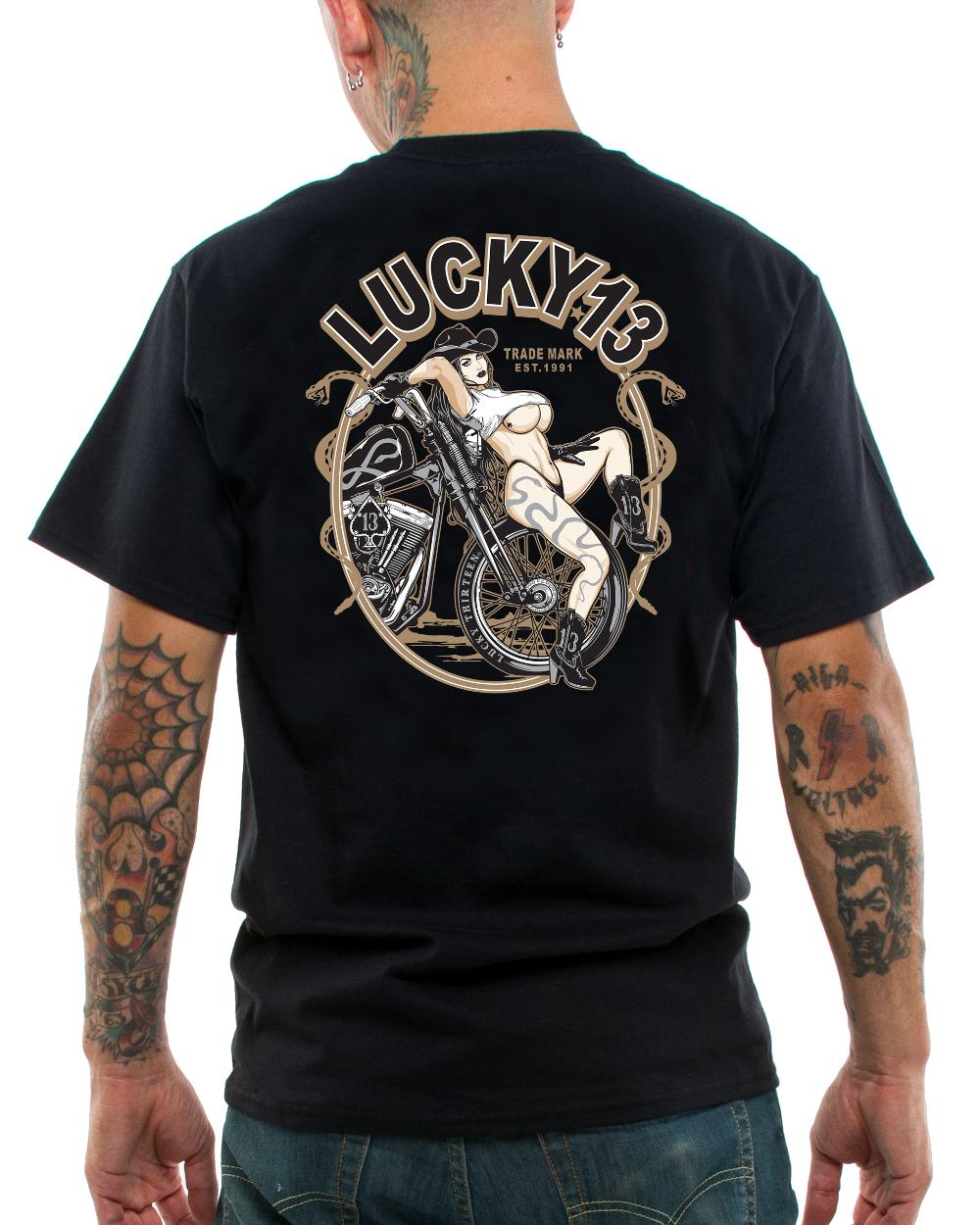 Lucky 13 DIAMOND BACK Classic Fit Short Sleeve T-shirt Black – Lucky13apparel