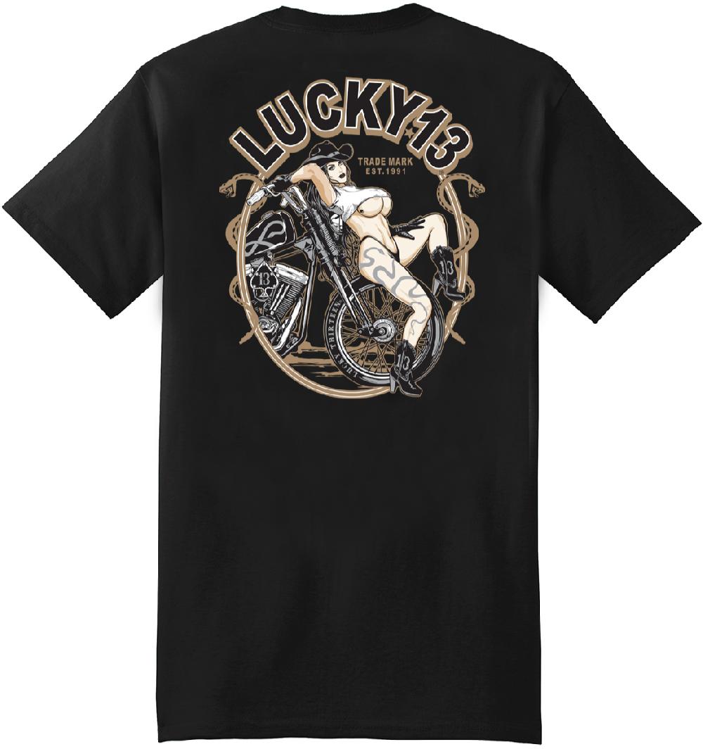 lucky 13 DIAMOND BACK classic fit short sleeve t-shirt Black – Lucky13apparel