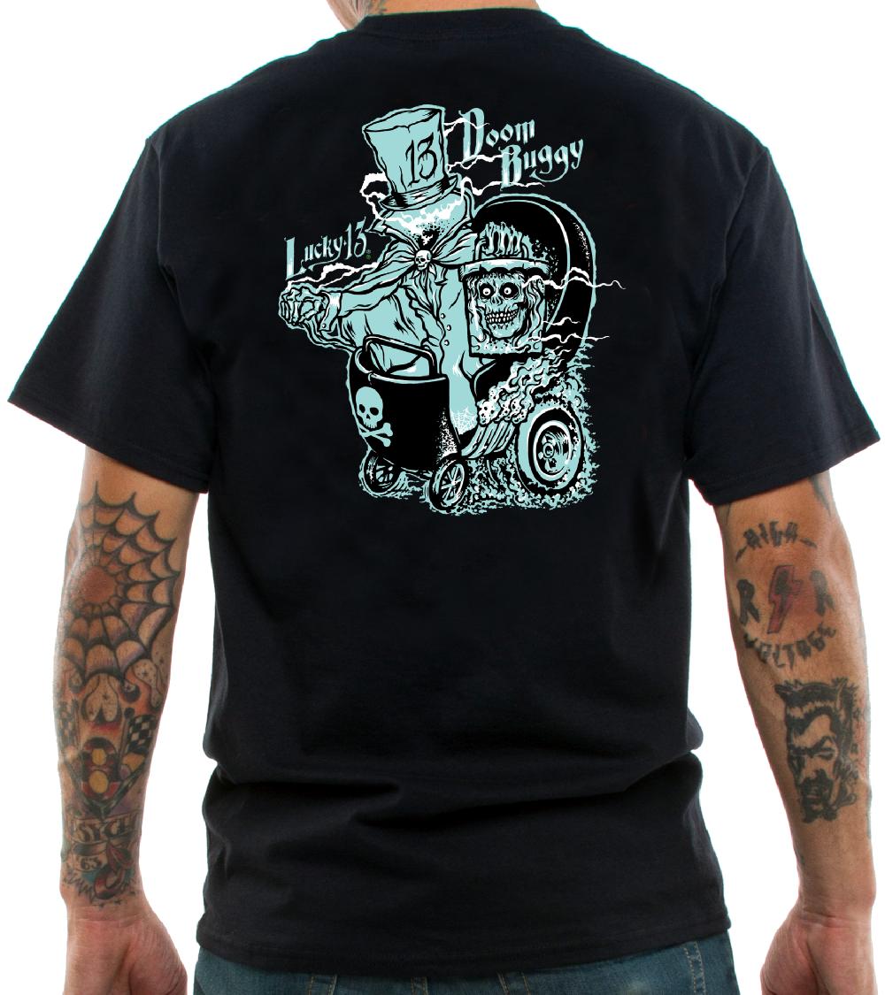 Lucky 13 DOOM BUGGY Men’s Short Sleeve Tee Shirt By Lucky 13 Black – Lucky13apparel