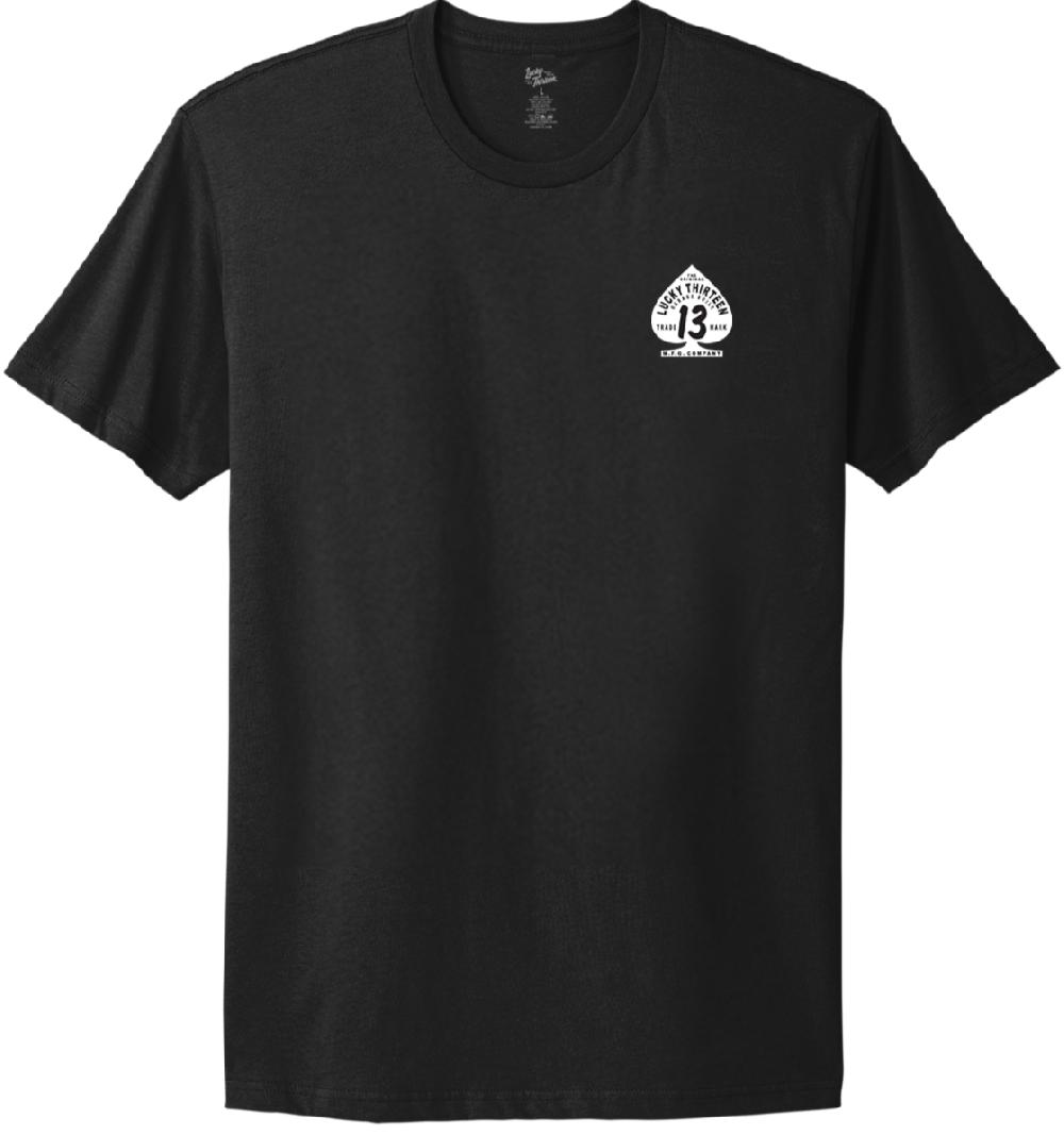 Lucky 13 GARAGE BUILT Casual Fit Short Sleeve T-shirt Jet Black – Lucky13apparel