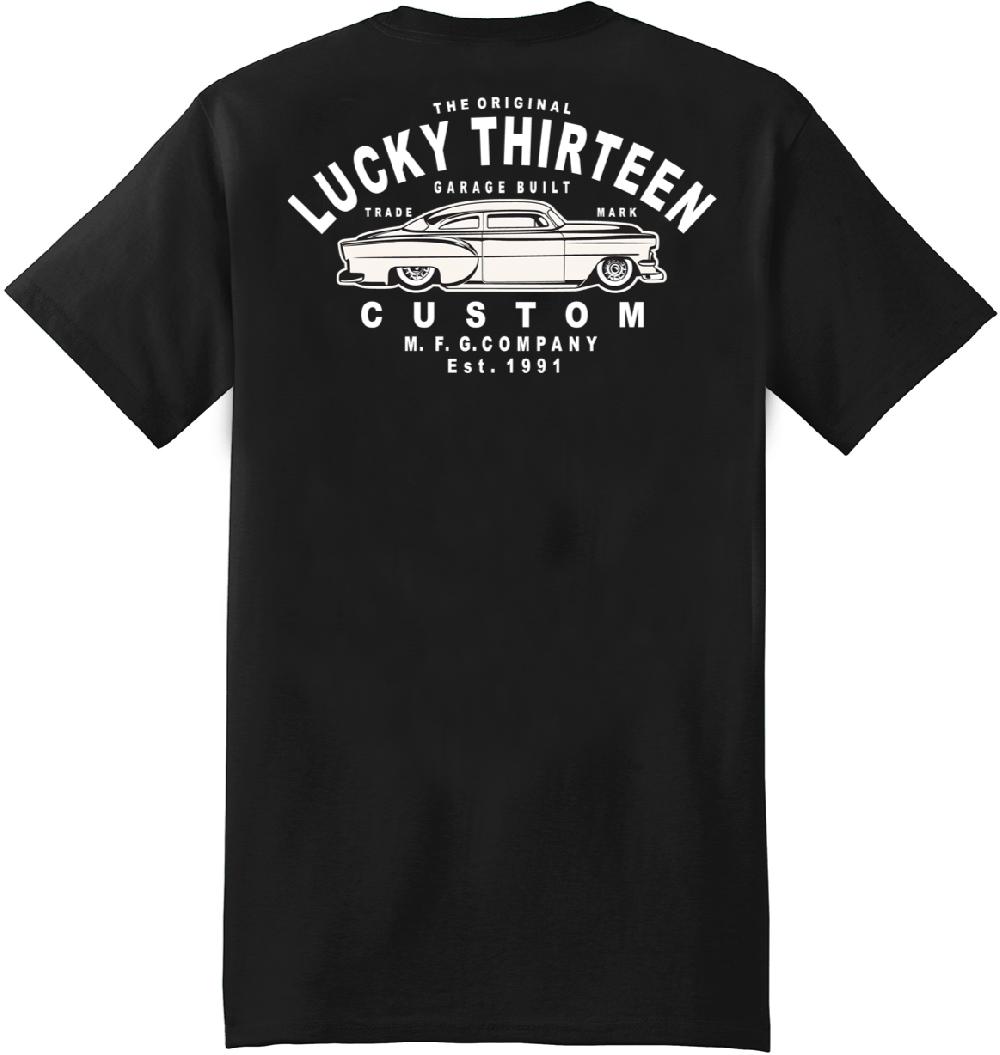 lucky 13 GARAGE BUILT Casual Fit short sleeve t-shirt Jet Black – Lucky13apparel