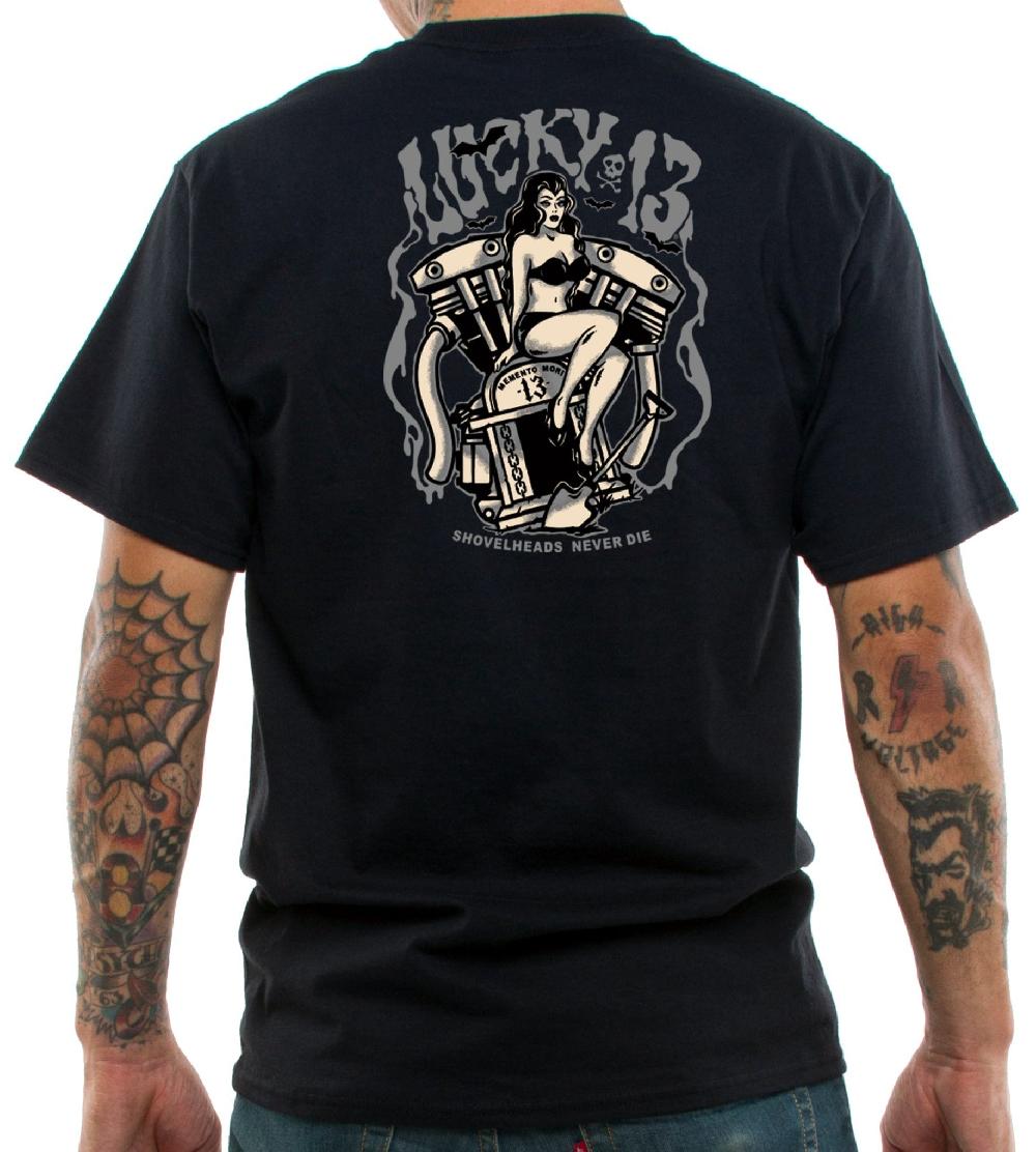 Lucky 13 GRAVE GIRL Classic Fit Short Sleeve T-Shirt Black – Lucky13apparel