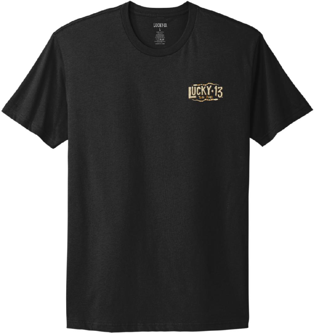 Lucky 13 HOWLIN’ Mens Comfort Tee Black – Lucky13apparel