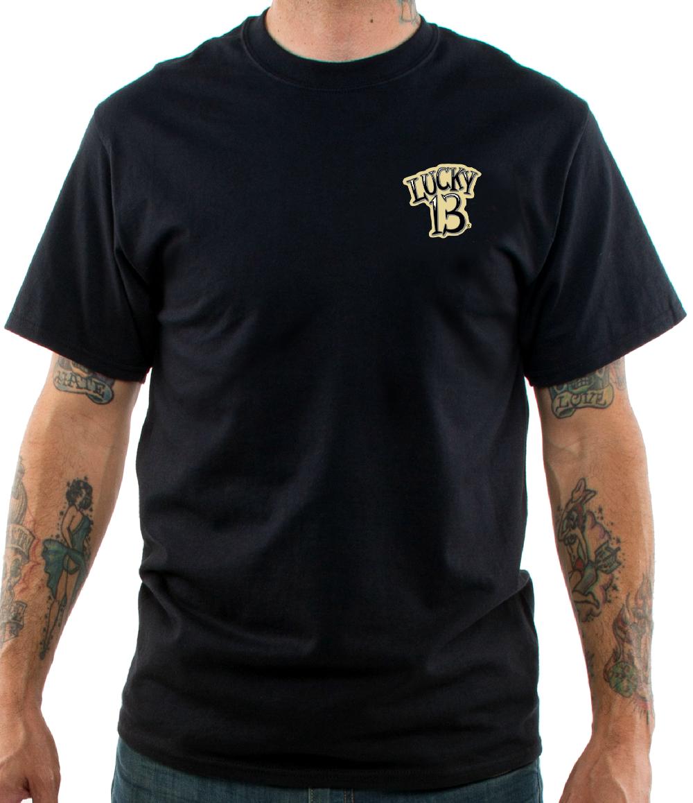 Lucky 13 KING OF LOSERS Men’s Short Sleeve Tee Shirt By Lucky 13 Black – Lucky13apparel