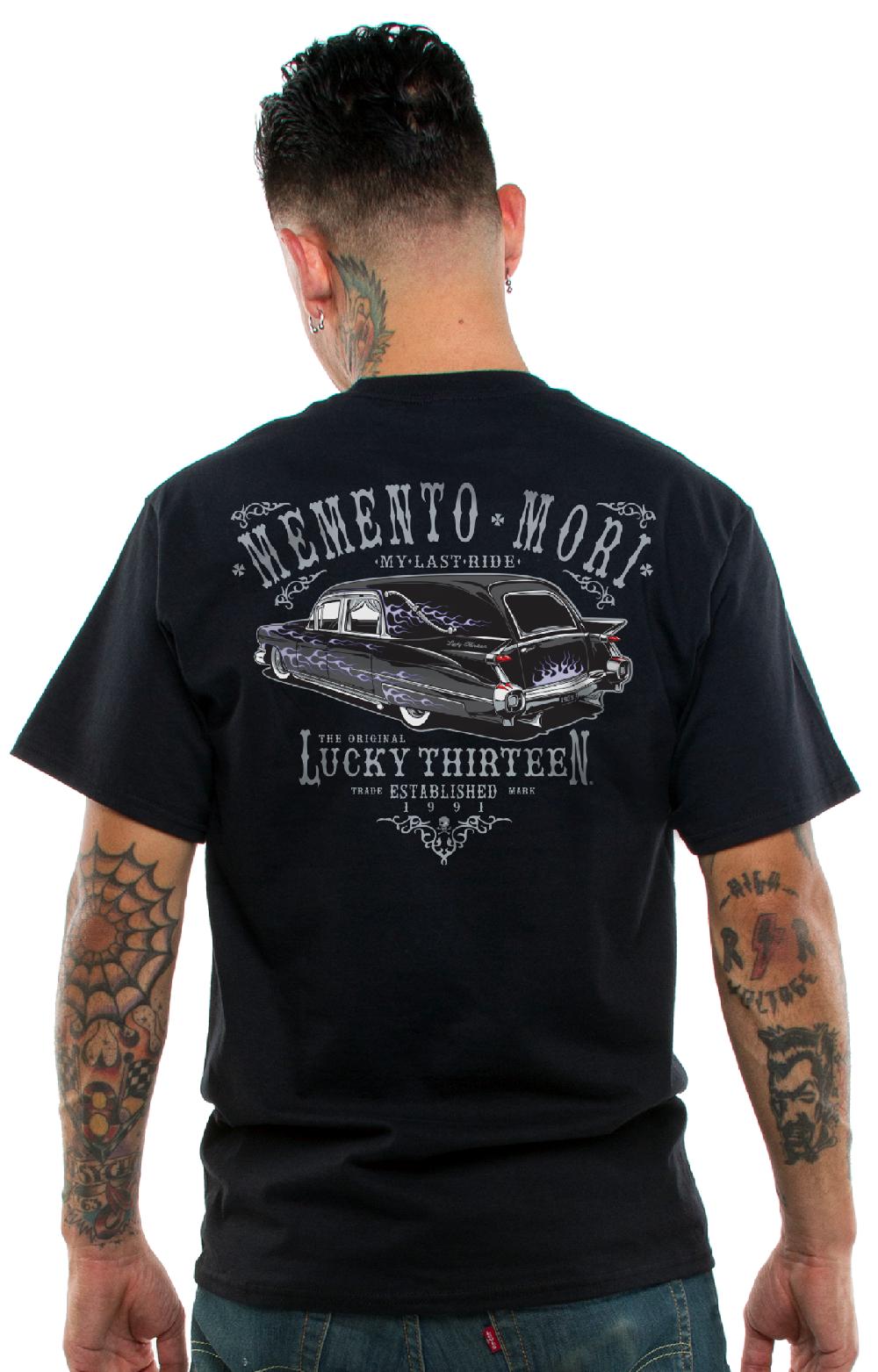Lucky 13 LAST RIDE Mens Short Sleeve Tee Shirt By Lucky 13 Black – Lucky13apparel