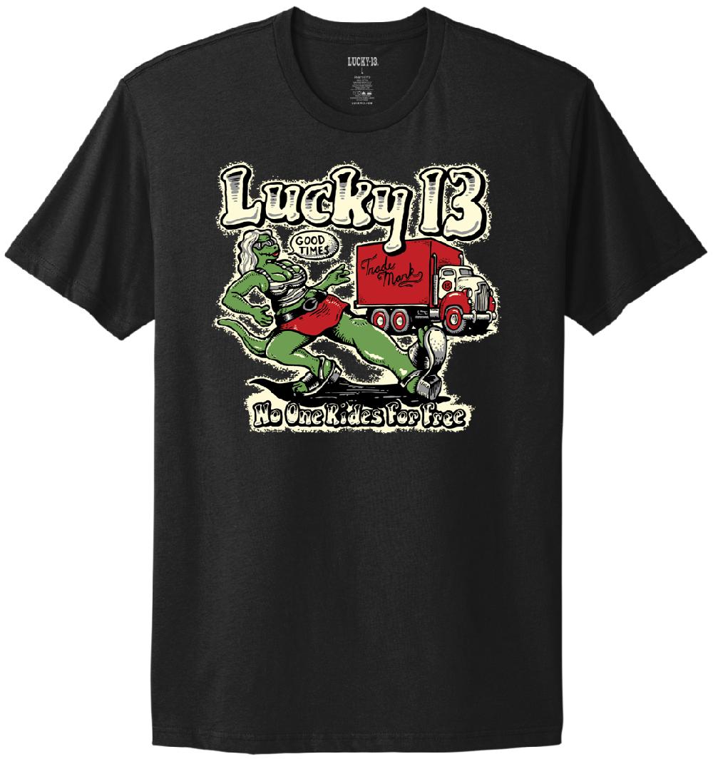 lucky 13 LOT LIZARD mens comfort tee Black – Lucky13apparel