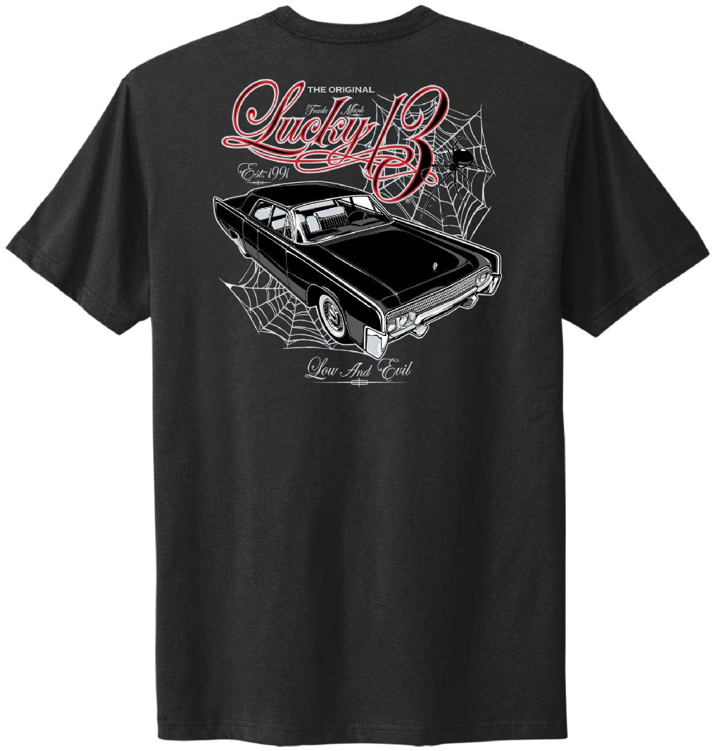 lucky 13 LOW & EVIL Casual Fit short sleeve t-shirt Jet Black – Lucky13apparel