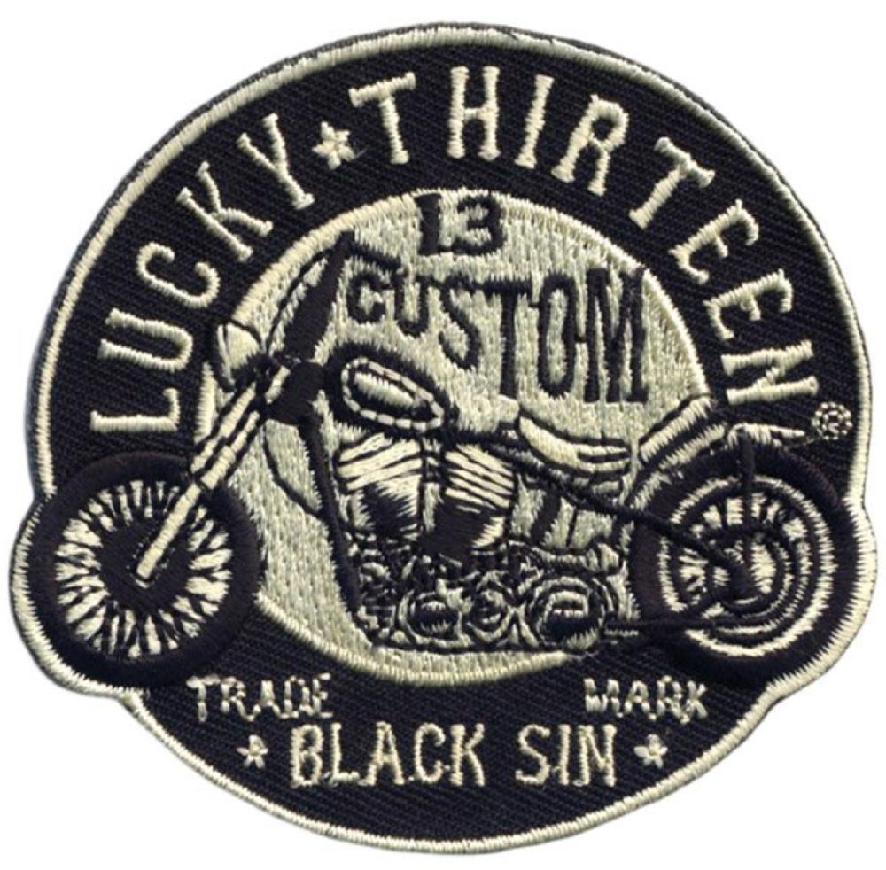 lucky 13 Lucky 13 Black Sin Embroidered Patch Individual Piece assorted – Lucky13apparel