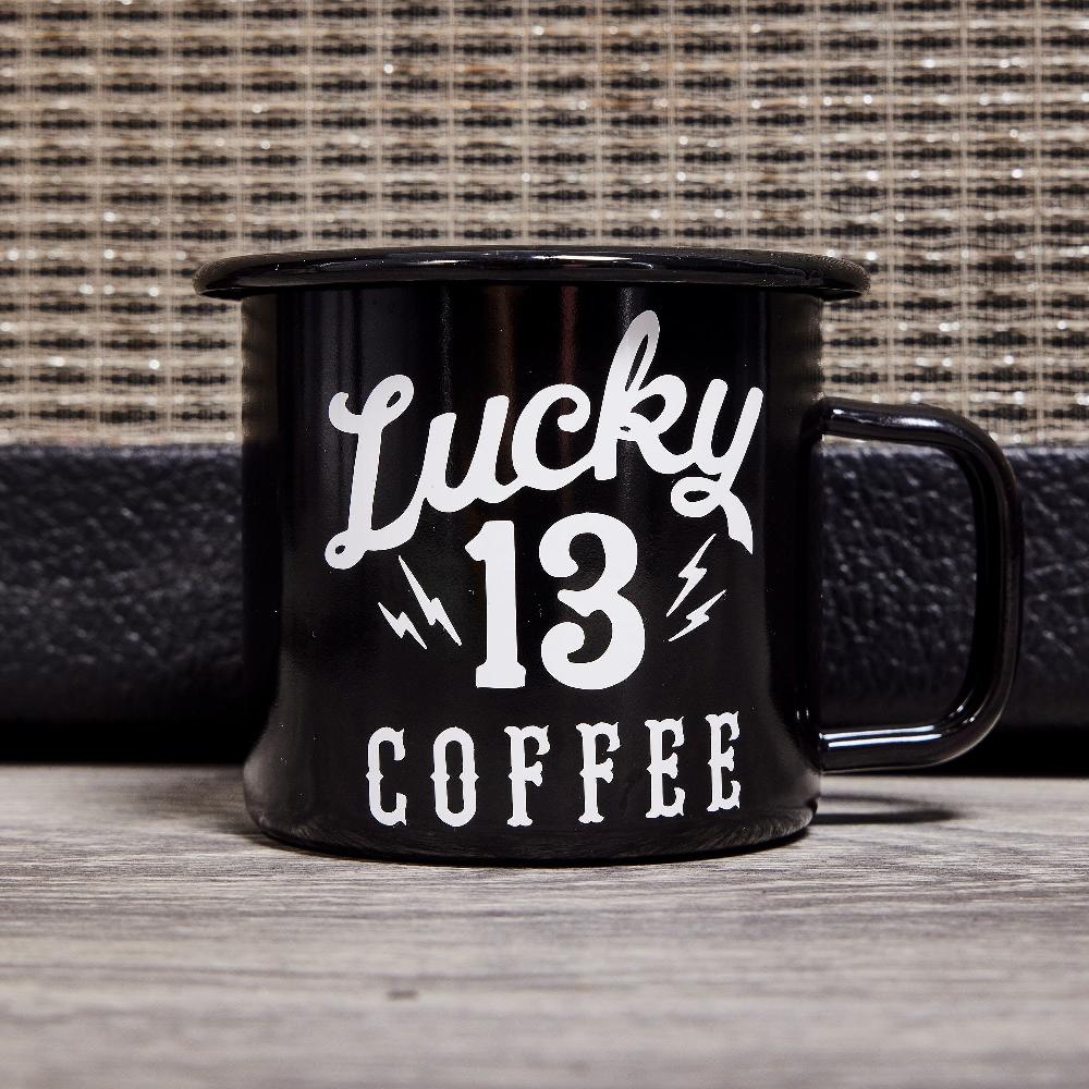 Lucky 13 LUCKY 13 COFFEE MUG - SHOCKER LOGO 24 Oz Black – Lucky13apparel