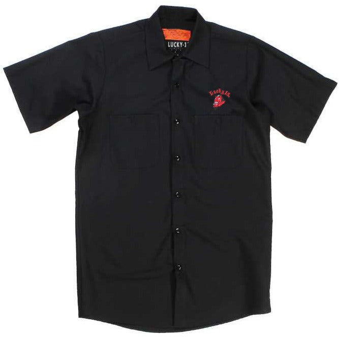 Lucky 13 Lucky 13 GREASE GAS & GLORY S/s Workshirt Black – Lucky13apparel