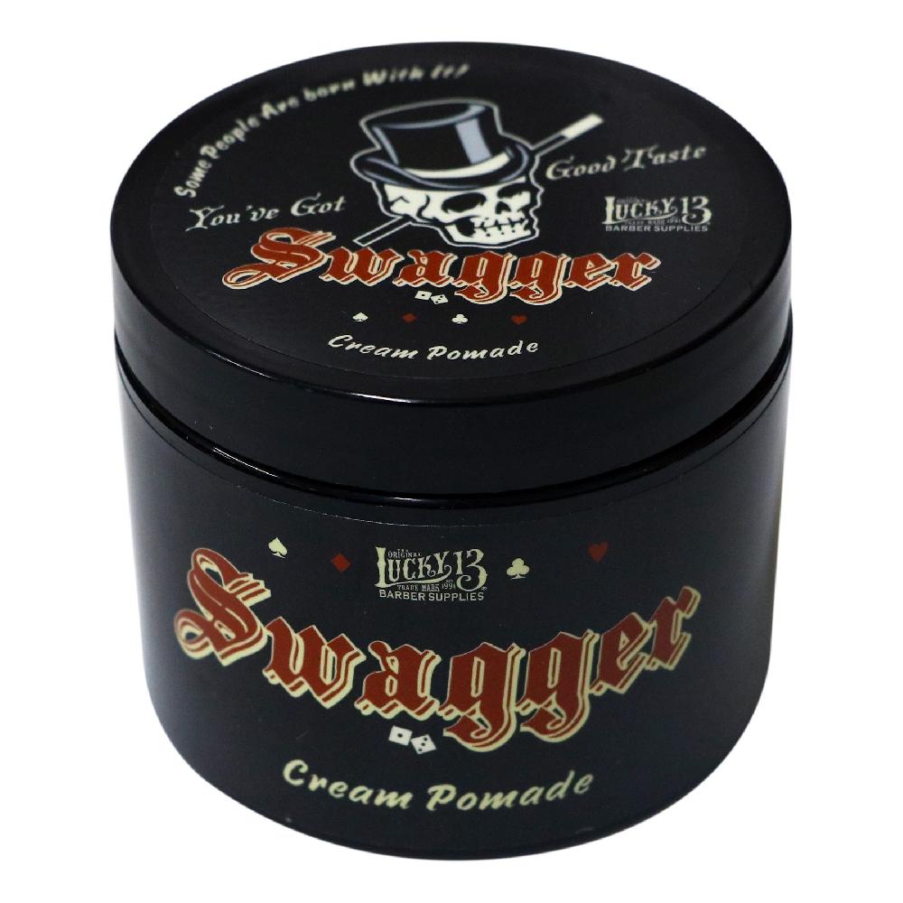 Lucky 13 Lucky-13 SWAGGER CREAM Pomade (LIGHT HOLD/MEDIUM SHINE) - Individual Unit Citrus – Lucky13apparel