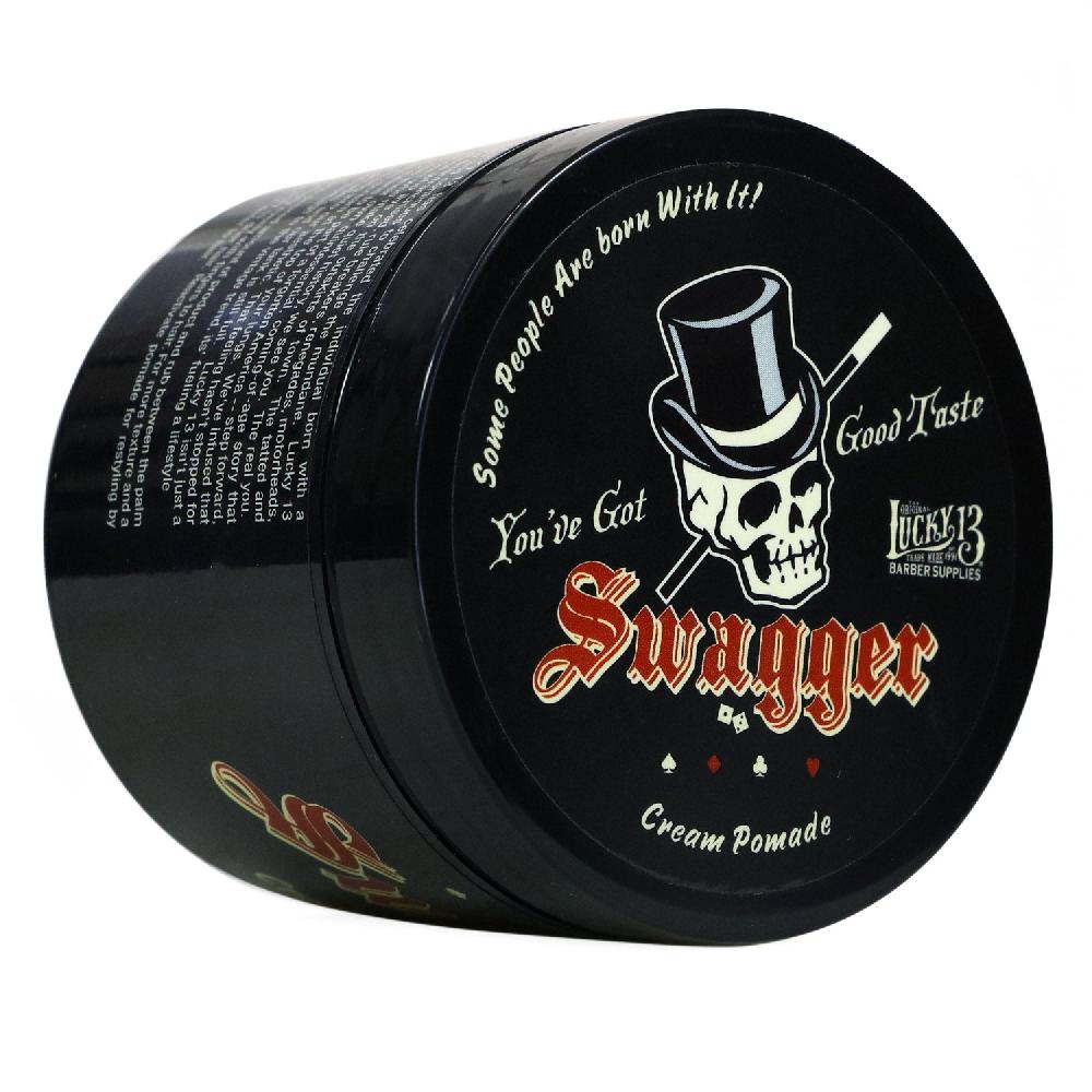 lucky 13 Lucky-13 SWAGGER CREAM Pomade (LIGHT HOLD/MEDIUM SHINE) - Individual Unit Citrus – Lucky13apparel
