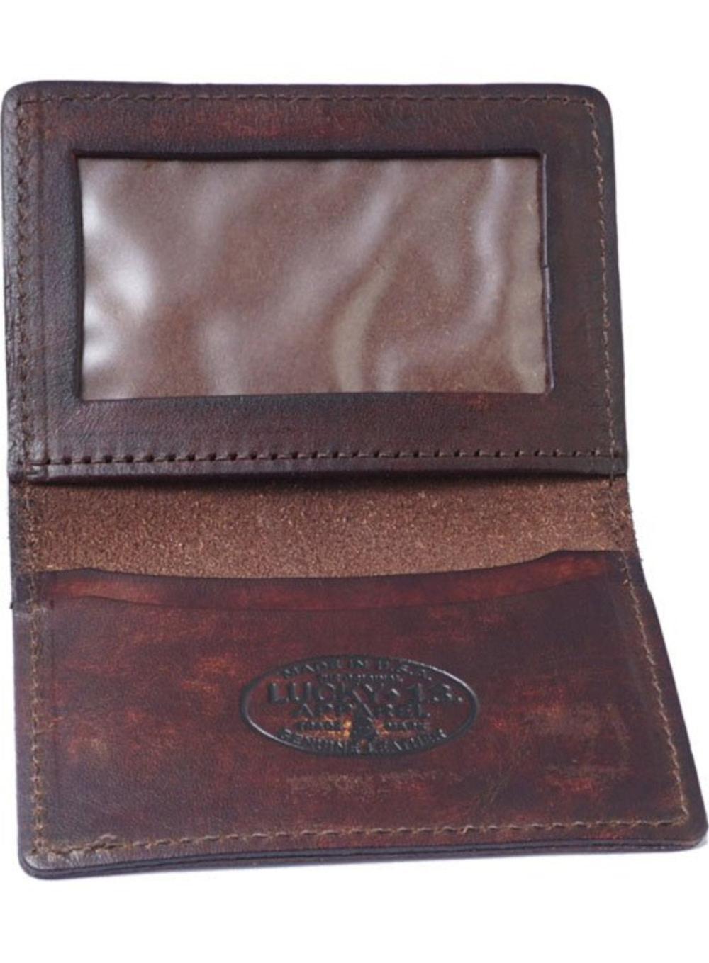 Lucky 13 Lucky 13 Winged Piston Card Holder Antiqued – Lucky13apparel
